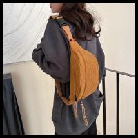 Bolso pequeño de pana para mujer, informal, grande, estilo Hip Hop, para deportes, Color sólido - details 7