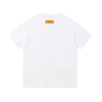 Las mejores camisas casuales básicas de moda de verano, camisetas holgadas de algodón puro para hombres y nuevas camisas de manga corta para parejas con estampados de logotipos en la parte delantera. - details 1