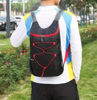 Mochila Plegable Ligera para Senderismo, Viajes y Aventuras al Aire Libre - Correas de Hombro Ajustables, Múltiples Compartimentos, Negra con Detalles Rojos, Diseño Compacto para Almacenamiento Fácil - details 16