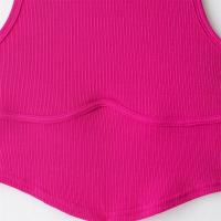 PB & ZA2025-Camiseta corta con cuello redondo, sin mangas, ajustada, informal, versátil, con temperamento, chaleco, novedad de verano, ropa para mujer - details 4