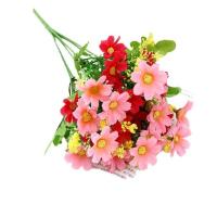 Un ramo de margaritas, flor decorativa Artificial, 7 ramas, 28 cabezas, flor Artificial DIY, flor decorativa realista - details 6