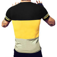 Camiseta de manga corta para hombre, ropa de calle informal de retales, Hip Hop, M-5XL, novedad de verano, 2024 - details 6