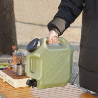 Contenedor de almacenamiento de agua portátil, doble agarre, 12L, cubo para beber al aire libre, tanque de agua para acampar de gran capacidad a prueba de fugas - details 5