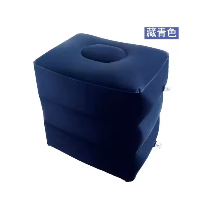 Almohada inflable para reposapiés de viaje, Consejo de reposapiés para Avión, tren de Vuelo, 1 piezas - 1