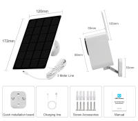 Cámara de seguridad exterior Wifi de 4MP Solar Outdoor 180 ° Rotación de la sartén Tarjeta SlM 4G Cámaras de protección segura PlR Detección humana Batería de baja potencia y larga duración Batería de 9000 mAh Cámara Ubox APP - details 16