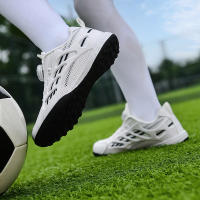 Nuevas zapatillas de fútbol para niños, calzado con botón giratorio, con Las uñas rotas - details 15