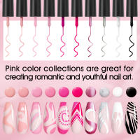 ROSALIND-pluma de esmalte de Gel para uñas, delineador de rayas, diseño de pintura, barniz de Gel UV, Semiperment Gliiter, herramientas para uñas, 5ml - details 12