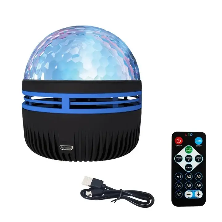 Lámpara de Noche con Proyector USB y Patrón de 7 Colores Diseño de Onda Marina Ideal para Habitación de Niños Lámpara Polar Multifuncional con Control Remoto LEDs Fuente de Luz Recomendada para Lectura - 1