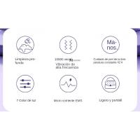 Masajeador facial eléctrico, 7 modos Masajeador facial antiarrugas con una temperatura de 45 ° C para antienvejecimiento, liftin - details 0