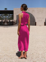 2025 Primavera/Verano Satén Mujer con elegancia elegante, lujo francés, vestido de noche ligero - details 26