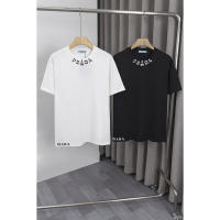 Las mejores camisas casuales básicas de moda de verano, camisetas holgadas de algodón puro para hombres y nuevas camisas de manga corta para parejas con estampados de logotipos en la parte delantera. - details 12