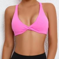 Ropa de yoga desnuda, sujetador de yoga para ejercicio de secado rápido ajustado para mujer, sujetador de fitness de belleza con espalda cruzada para correr al aire libre - details 28