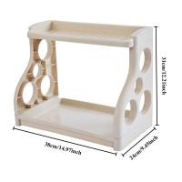 Estantes de cocina versátiles extraíbles y perforados dobles para especias y cuchillos - details 0
