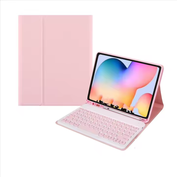 Funda magnética con teclado en español para Samsung Tab A8, cubierta de ratón inalámbrico con Bluetooth para S6 Lite, 10,4 ", S7/S8, 11", S7/S8 Plus, 12,4" - 1
