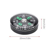 Compas de Supervivencia de Bolsillo Lleno de Aceite 12Pcs 20mm para Senderismo, Acampada, Actividades al Aire Libre Accesorio de Herramientas Multiusos - details 5