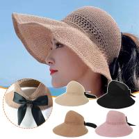 Sombrero de Sol de Verano a la Moda Sombrero de Playa de Paja con Borla para Mujeres - details 4