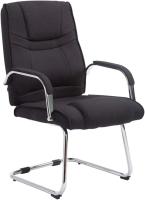 Cantilever Attila Tapizada En Tela y con Base De Metal I Silla De Conferencia con Reposabrazos, Color:Negro/Negro - details 26