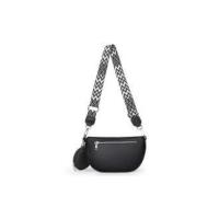 Riñoneras de media luna para mujer, bolso de pecho informal de cuero PU con monedero pequeño, bolsos cruzados de viaje de gran capacidad - details 2