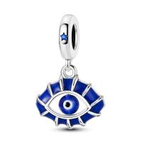 Pulsera de plata de dos tonos con colgante triple celestial de cuentas en forma de corazón para la fabricación de joyas - details 25