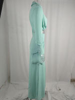 Women casual 2 pieces set elegant turn down collar long sleeve shirt and wide leg pants - details 18