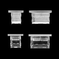 Caja de aislamiento de peces acrílica, incubadora desmontable para incubación de pecera, caja flotante para incubar, caja de aislamiento transparente para cría de peces - details 3