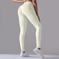 Leggings de yoga para mujer, pantalones deportivos sin costuras, cintura alta, levantamiento de cadera, entrenamiento, correr - details 63
