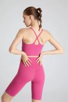 Pantalones cortos de yoga de cintura alta para mujer, secado rápido, levantamiento de cadera, fitness, correr, ciclismo, pantalones cortos cómodos transpirables de secado rápido - details 10