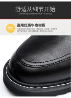 Botas Chelsea de cuero vacuno de alta gama, botas de otoño e invierno de cuero genuino, botines británicos puntiagudos - details 7