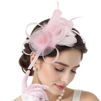 Vestido Formal, diadema de malla con plumas, sombrero pequeño Retro de lujo, diadema exquisita puesta en escena, diadema nupcial - details 3