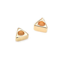 Pulseras de Triángulo de Latón Dorado 18K Abalorios de Espaciado para Hacer Joyería DIY - details 27