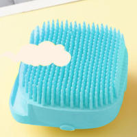 Cepillo de baño de silicona suave para perros y gatos, limpieza de aseo, ducha - details 1