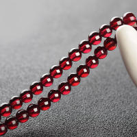Pulsera de cuentas de piedra de Granada roja Natural para Mujer y hombre, brazaletes con dijes de granate oscuro, Pulseras de regalo de amistad para meditación y Yoga para Mujer - details 2