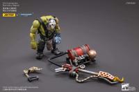 JOYTOY 40k 1/18 figuras de acción Anime 12CM Ork Kommandos Nob Nazbog Ragrob Snarit Rotbilge Balrukk juguete de modelo de colección - details 11