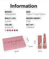 HANDAIYAN Juego de lápiz labial mate de terciopelo, kit profesional de tinte de labios desnudo, resistente al agua, de larga duración, de secado rápido, antiadherente, hasta 24 horas de uso - details 2