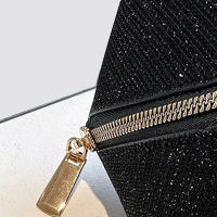 Bolso De Maquillaje Grande En Cuero PU Estilo Clásico Portátil Para Viajes Organizador De Cosméticos Estiloso Para Mujer Caja De Almacenamiento Manejable - details 19