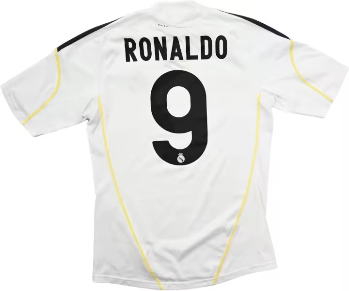 Camiseta de fútbol retro del equipo local de Ronaldo de 2009 para hombre, versión para aficionados - 1