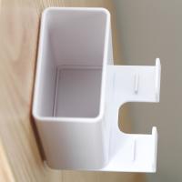 Caja de almacenamiento montada en la pared, organizador de Control remoto, soporte para enchufe de teléfono móvil, contenedor de carga colgante - details 10