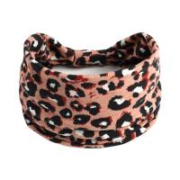 Diademas anchas para mujer, turbante anudado, diademas elásticas antideslizantes, envolturas para la cabeza bohemias, bufandas para el cabello de algodón para Yoga y entrenamiento de leopardo - details 15