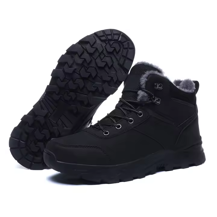 Botas de nieve cálidas para hombre Zapatos de senderismo al aire libre - 1
