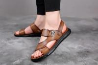 Sandalias de verano para hombre, cómodas sandalias de cuero con plataforma para exteriores, suela suave antideslizante, zapatos informales de trekking para verano, zapatos de playa para niño - details 19
