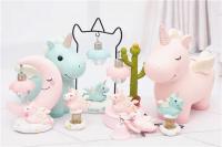 Hucha de Unicornio de Resina Decoración de Escritorio para Habitación de Niños - details 5