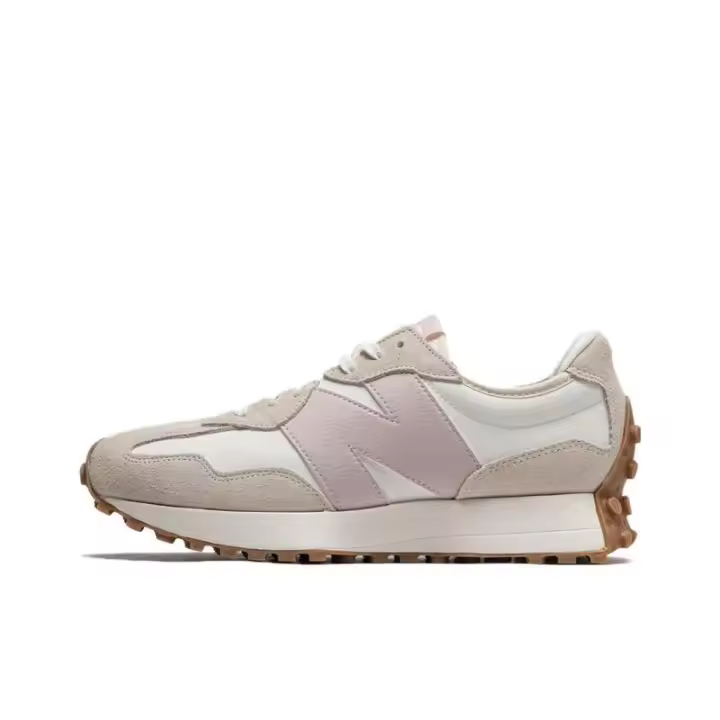 Leten NB 327 gris rosa para mujer cómodo cuero antideslizante resistente al desgaste zapatos casuales de corte bajo para correr zapatos de trabajo - 1