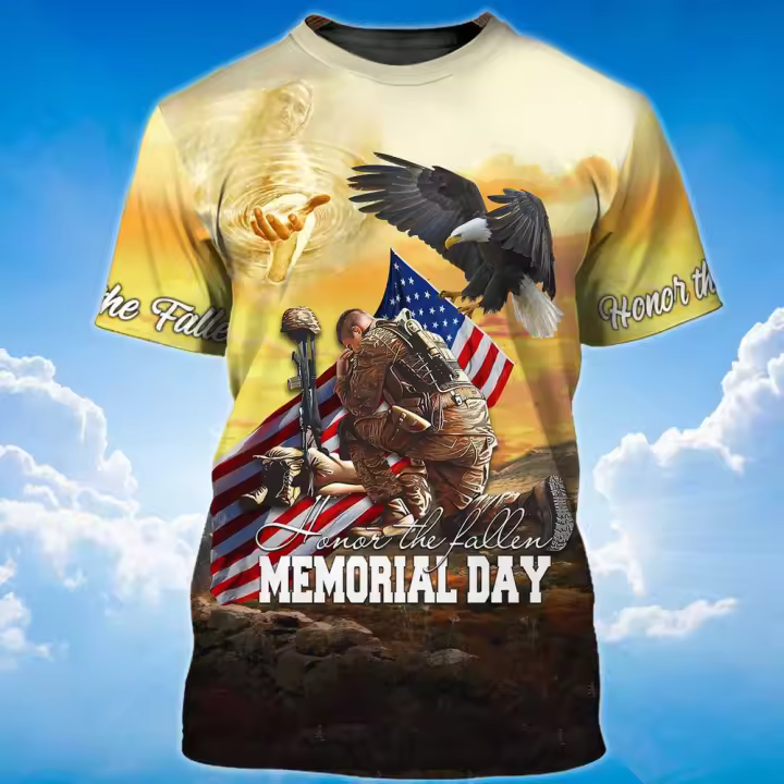 Camiseta con estampado de cruz de Jesús en 3D para hombre, camisetas de gran tamaño con patrón de Dios cristiano, camisetas informales de manga corta con cuello redondo, camisetas de Hip Hop - 1