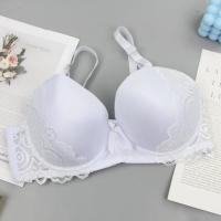 Sujetador sexy de encaje, ropa interior de copa grande, estampado de espiga, algodón. - details 9