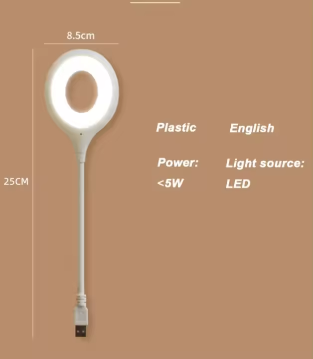 Lámpara de escritorio USB plegable, luces nocturnas, iluminación, lámparas de mesa enchufables, luces de escritorio portátiles, protección ocular, luz nocturna de escritorio de lectura - 1