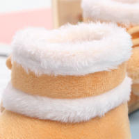Botines suaves para bebé y niño, botas de nieve con pompón sólido, zapatos cómodos de moda, recién nacidos - details 7