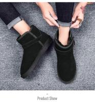 Botas de nieve de invierno para hombre, zapatillas altas para mujer, zapatos informales de moda, pies de piel desnuda, algodón, luz cálida, parejas, talla grande 35-47 - details 9