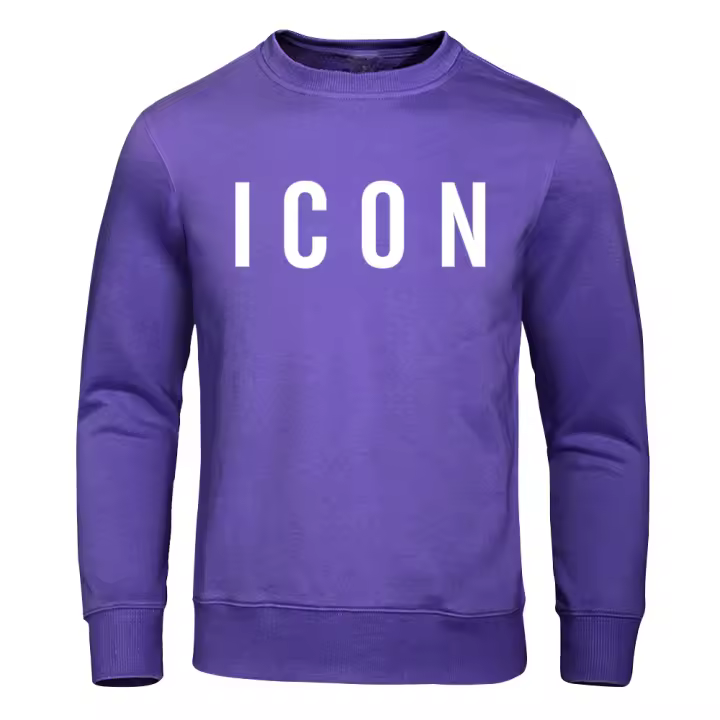 Sudadera con capucha con estampado de letras en inglés para hombre, Sudadera con capucha informal de Hip Hop con personalidad, jerséis de lana de cuello redondo, Sudadera con capucha deportiva cálida para hombre - 1