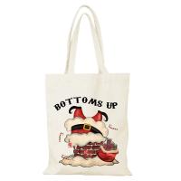 Bolsos nuevos de dibujos animados, bolso de mano para hombre de Feliz Navidad, bolso de lona para regalo de Año Nuevo, bolsos para mujer, bolso de compras para mujer, bolso de compras ecológico - details 9