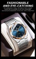 Reloj de Lujo para Hombres UTHAI Automático, Correa de Cuero, Resistente al Agua, Luminoso, Calendario, Regalo - details 13